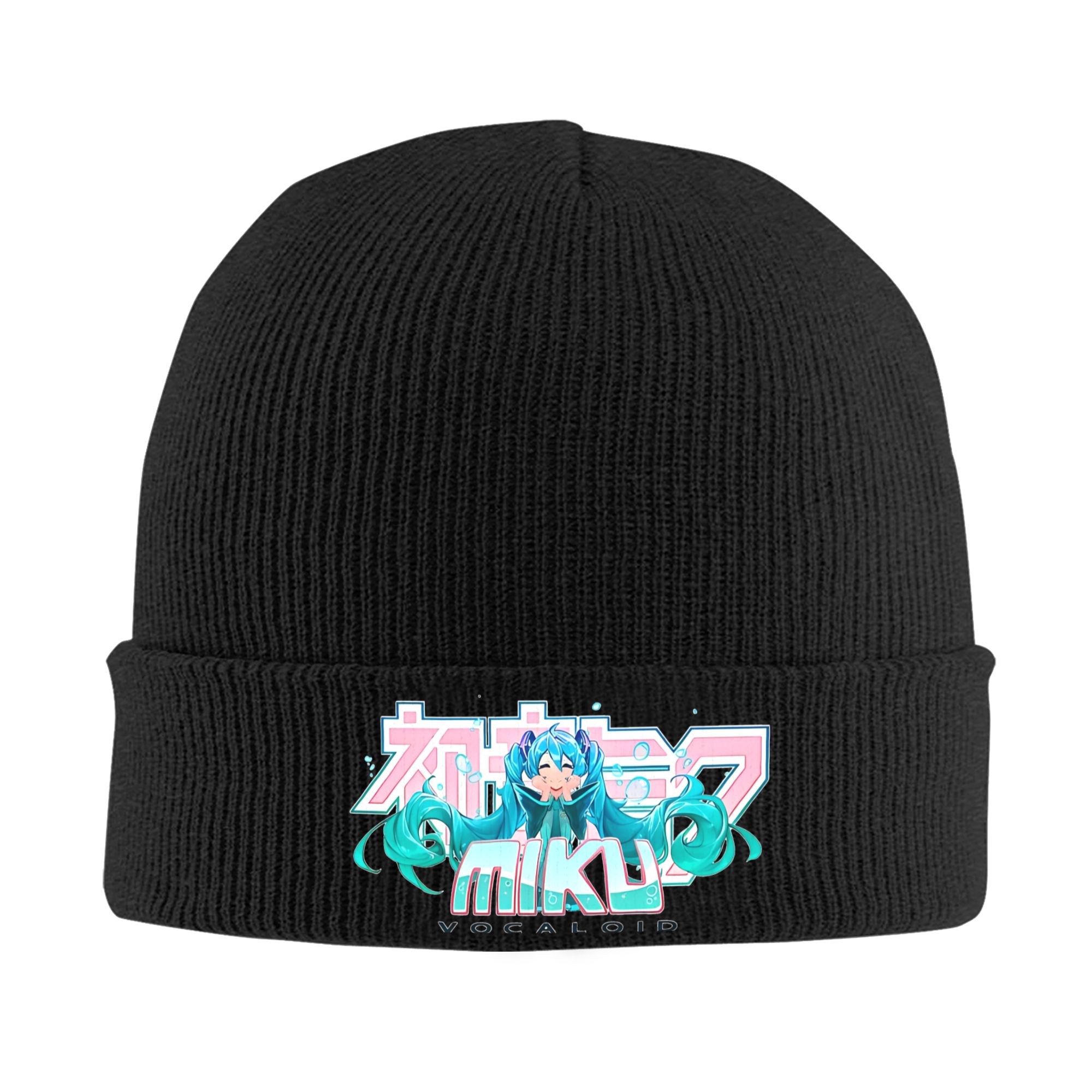 Beanie Cuffed Knit - 하츠네 미쿠 남녀공용 겨울용 따뜻한 니트