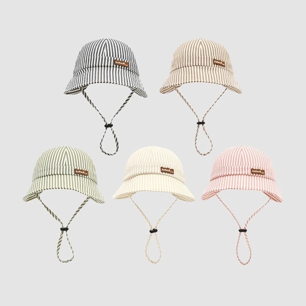 새로운 스트라이프 아기 버킷햇, 조절 가능한 통기성 좋 - Bucket Hat Cotton 리뷰 및 가격