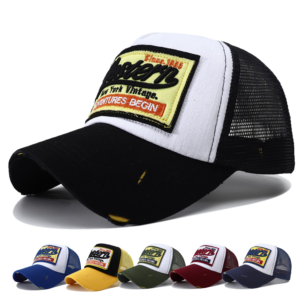 남성용 문자 자수 야구 모자, 메시 Snpabck 모자 - Trucker Cap Mesh 리뷰 및 가격