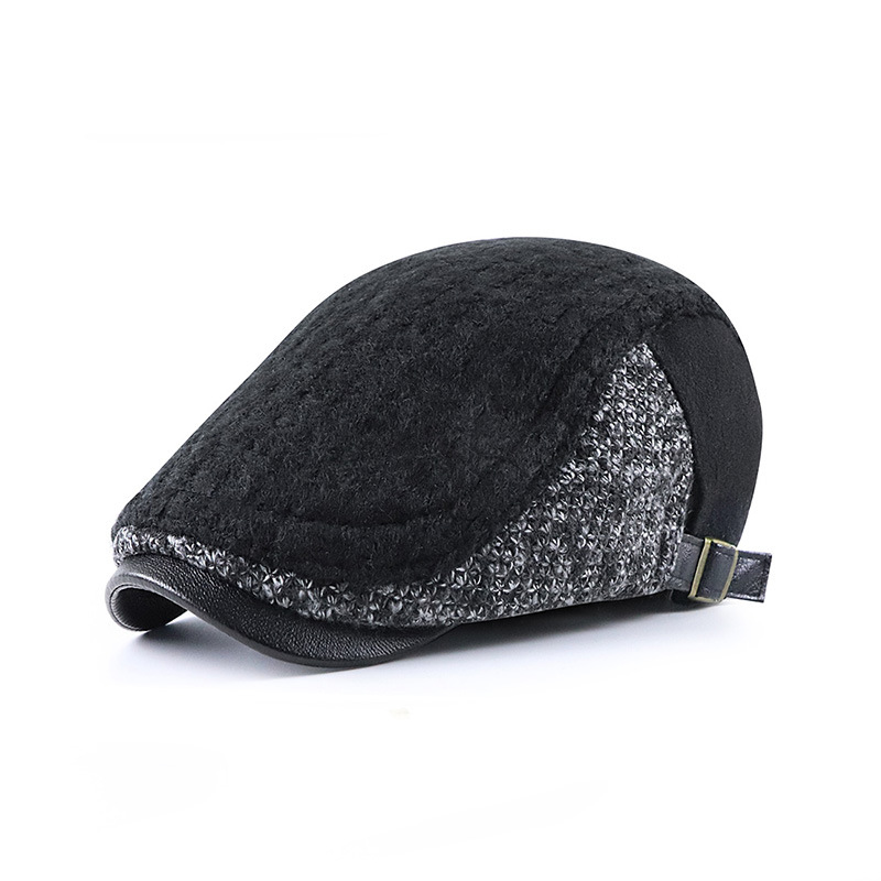 남성용 뉴스보이 모자, 두꺼운 가을 겨울 빈티지 헤링본 - Snapback Hat Flat 리뷰 및 가격